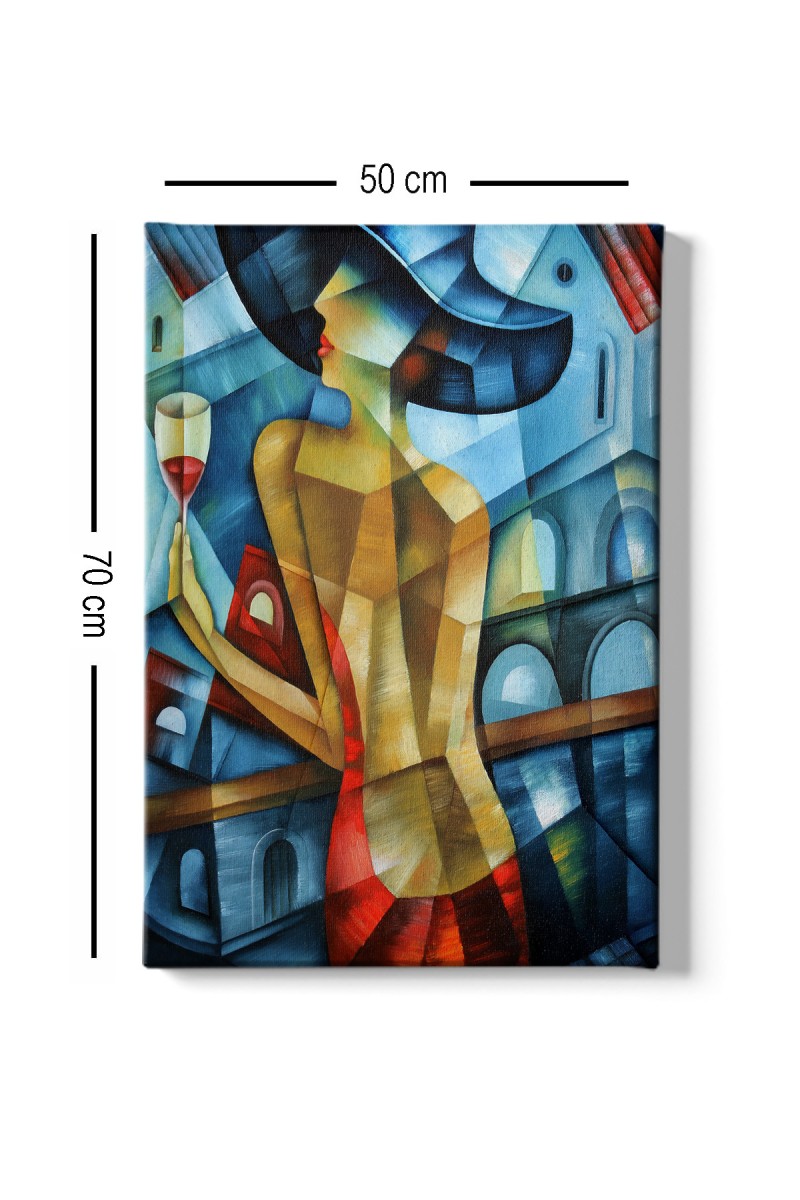 Wallity Obraz na plátně Cubism lady 50x70 cm