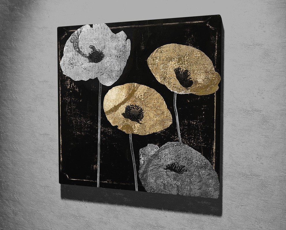 Wallity Obraz na plátně Poppies II KC141 45x45 cm