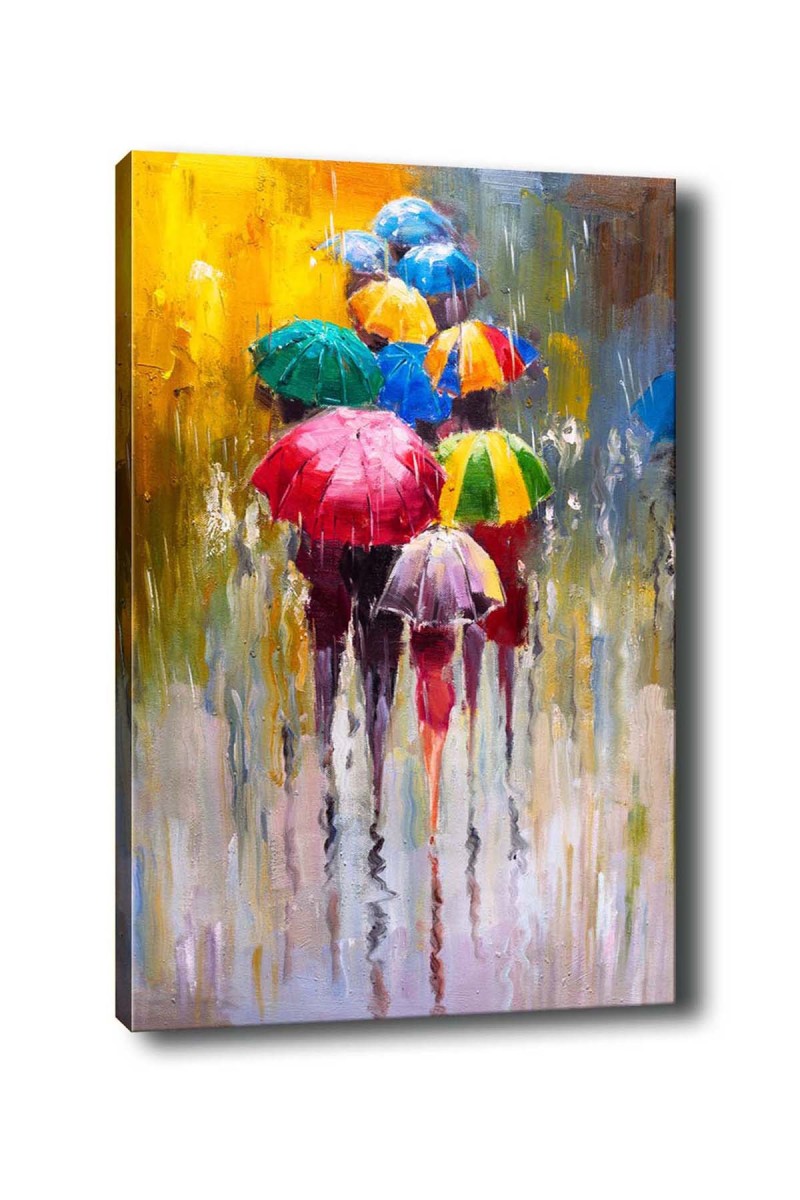 Wallity Obraz na plátně Raining rainbow 50x70 cm