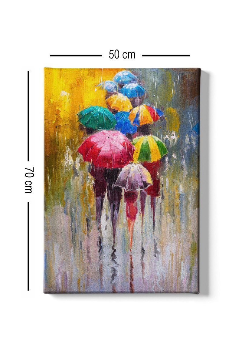 Wallity Obraz na plátně Raining rainbow 50x70 cm