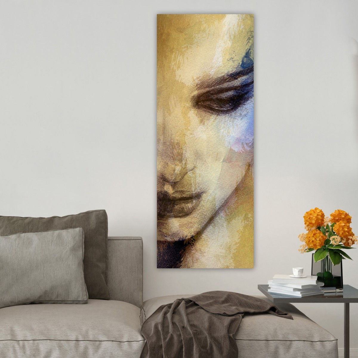 Hanah Home Obraz WOMANS FACE 30x80 cm