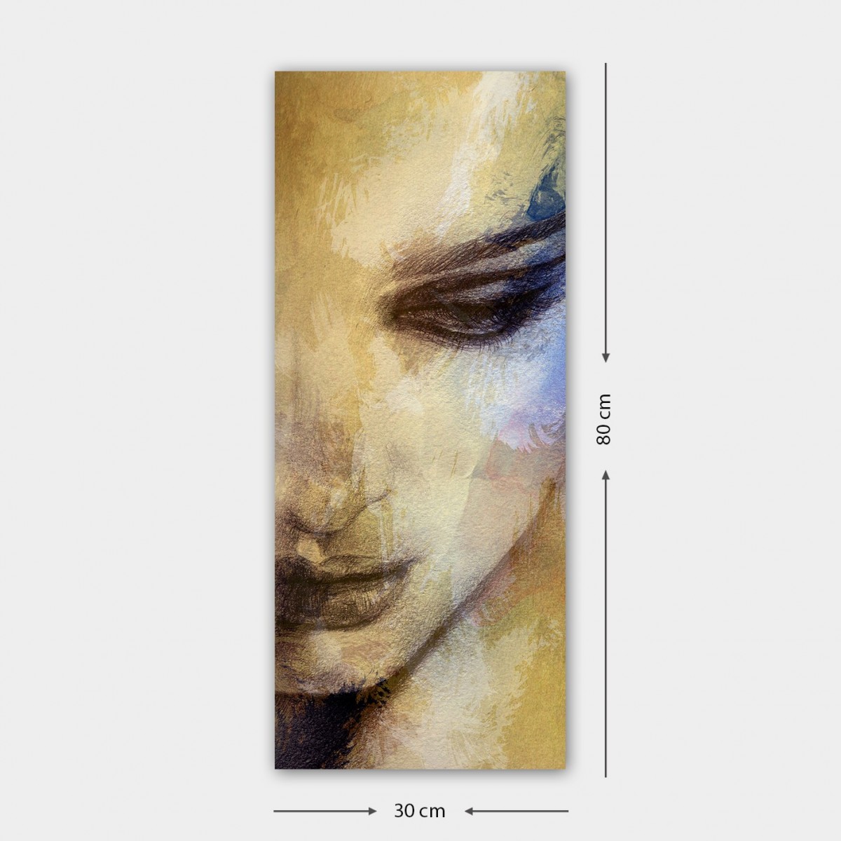 Hanah Home Obraz WOMANS FACE 30x80 cm