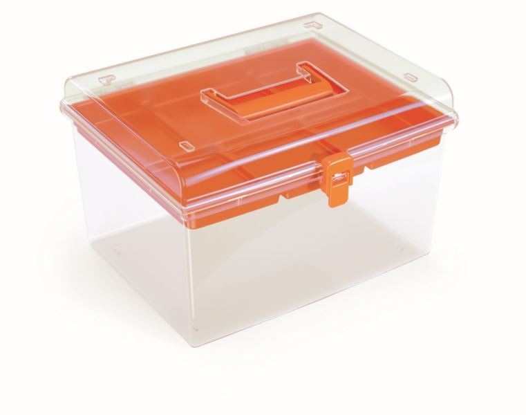 Prosperplast Organizér GEORG 29,2 x 25 x 18,5 cm oranžový