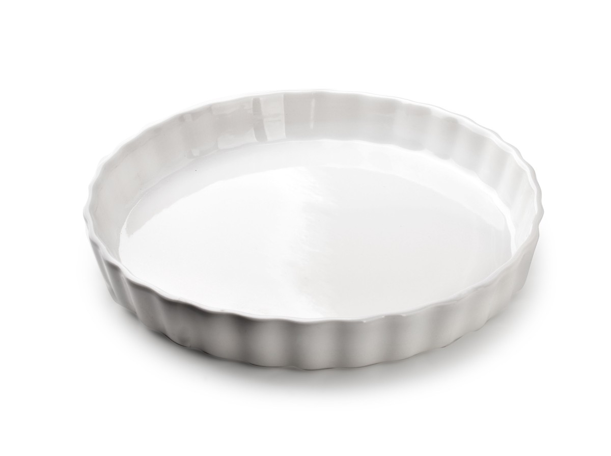 Mondex Porcelánová forma na koláče BASIC 26 cm bílá