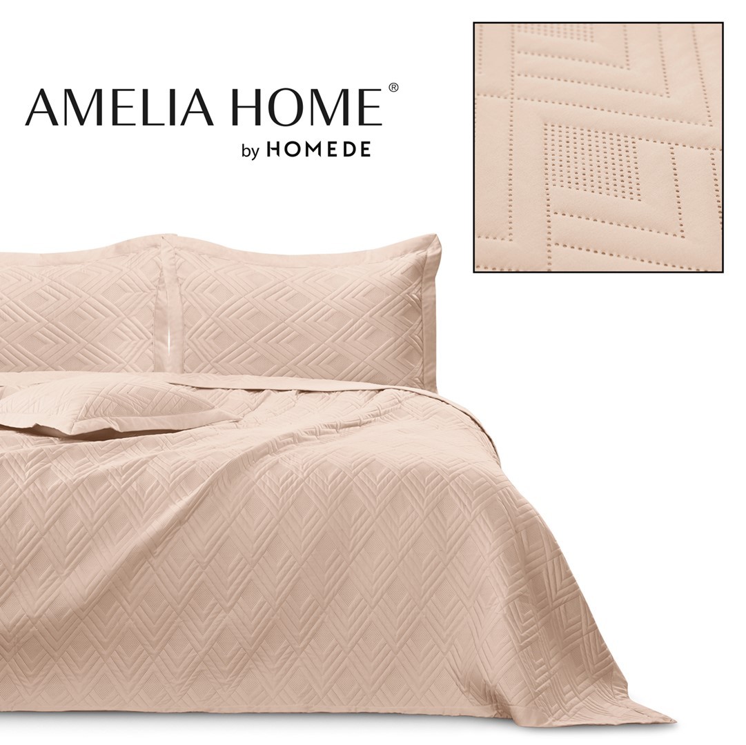 Přehoz na postel AmeliaHome Ophelia IV pudrově růžový, velikost 240x260