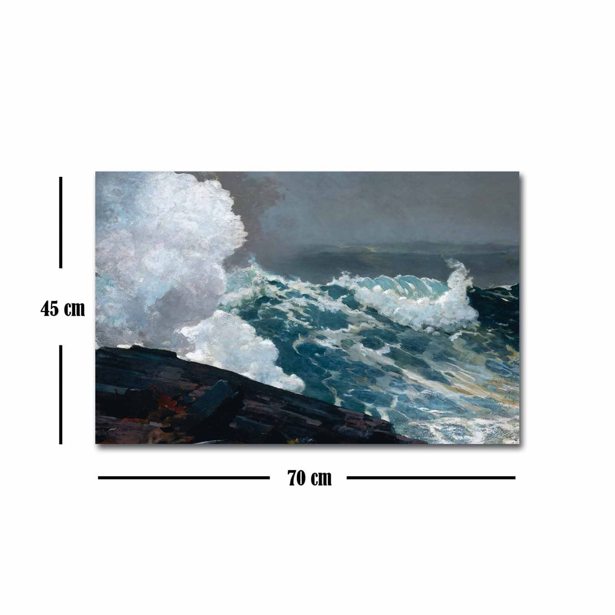 Wallity Reprodukce obrazu Winslow Homer 089 45 x 70 cm