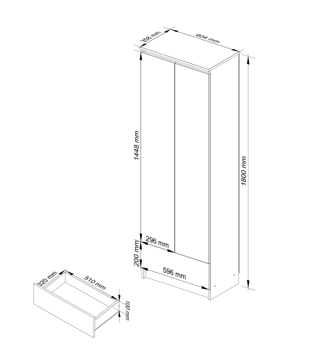 Ak furniture Skříň Rexa 60 cm olše