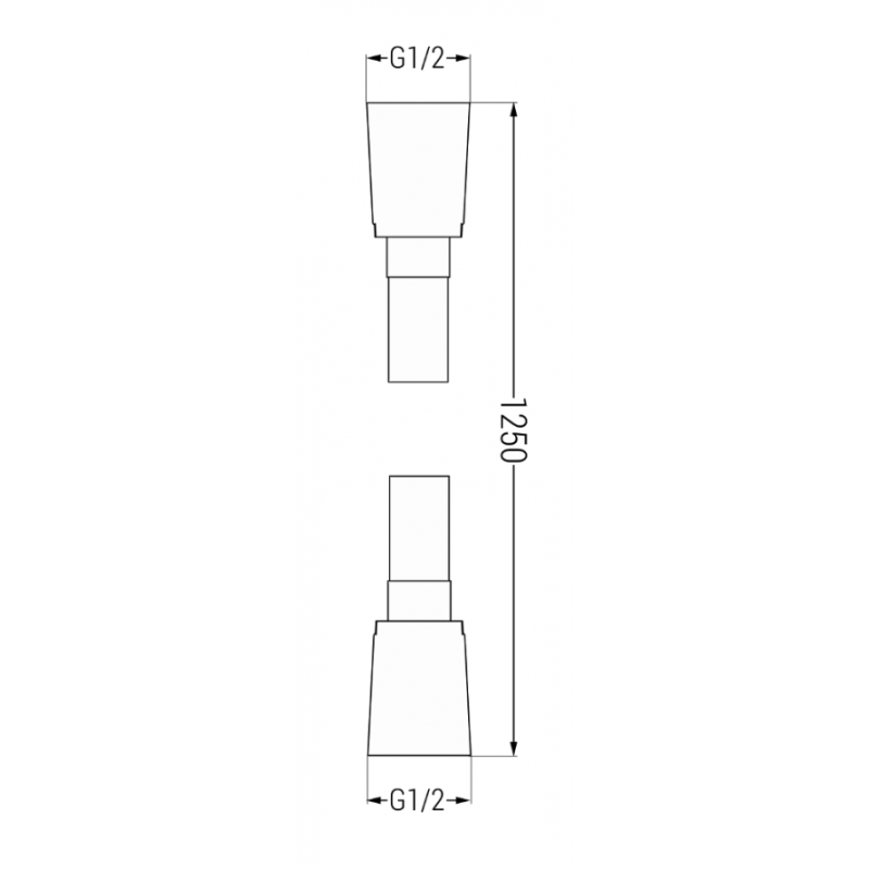 Sprchová hadice MEXEN 125 cm černá