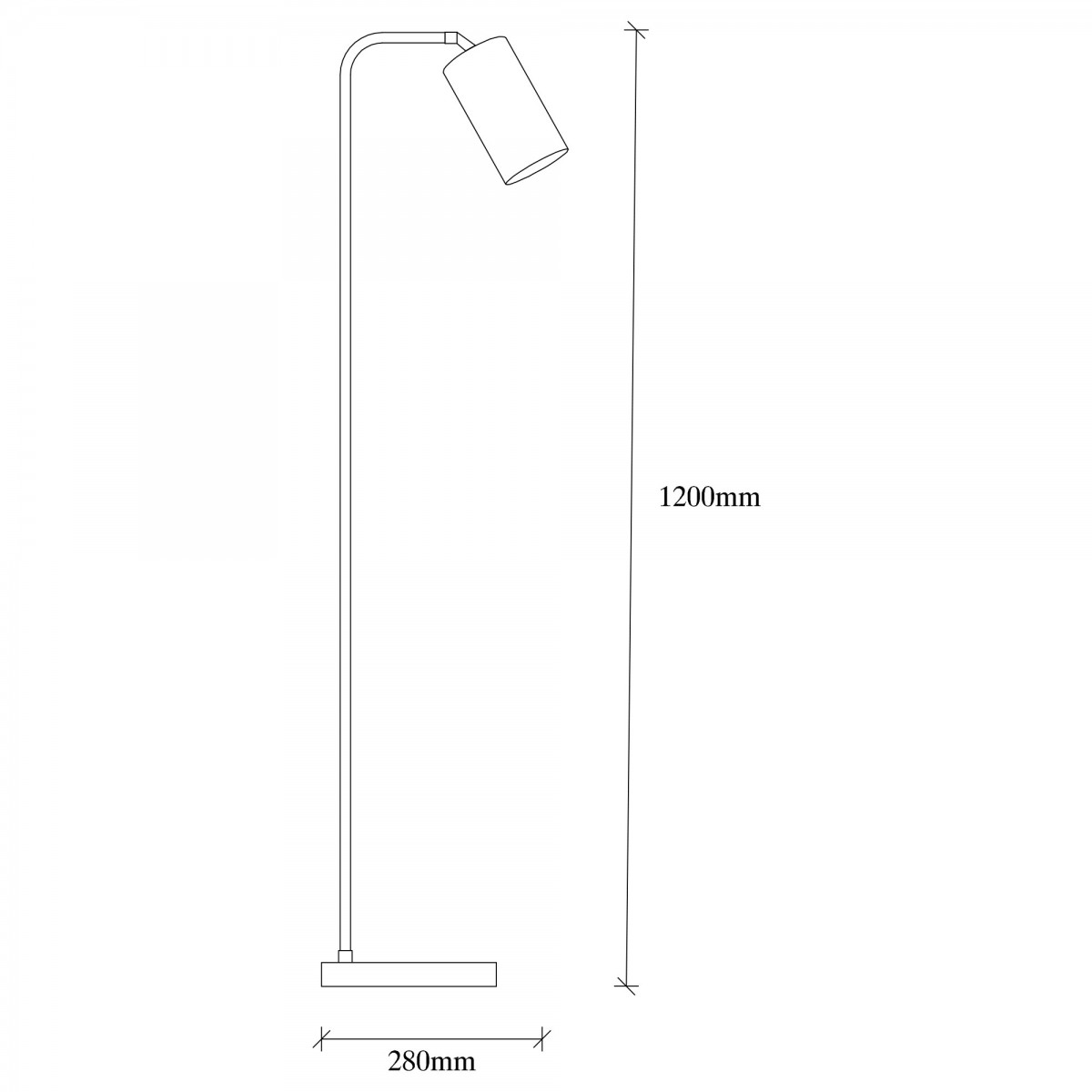 Opviq Stojací lampa Emek 120 cm černo-zlatá