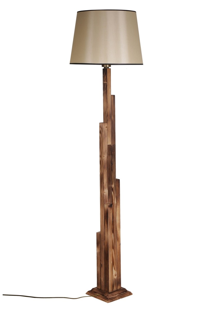 Opviq Stojací lampa Yanik I 165 cm hnědá/béžová