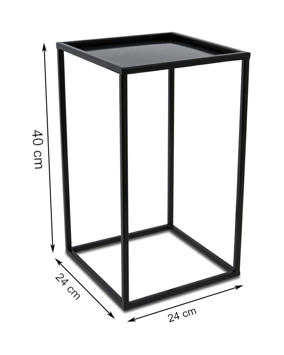 DekorStyle Stojan na květiny 40 cm černý