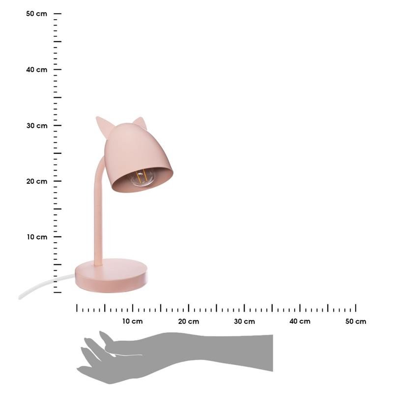 DekorStyle Stolní lampa LEREN růžová