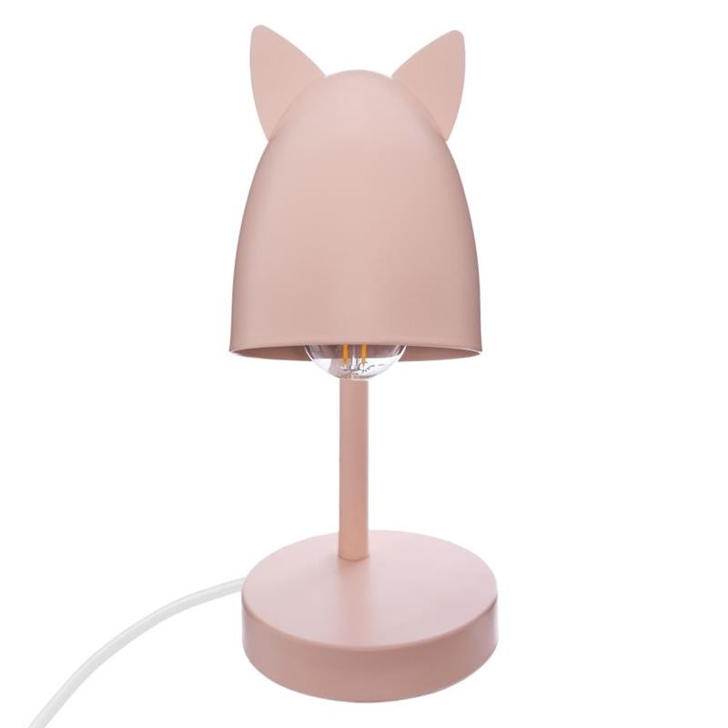 DekorStyle Stolní lampa LEREN růžová