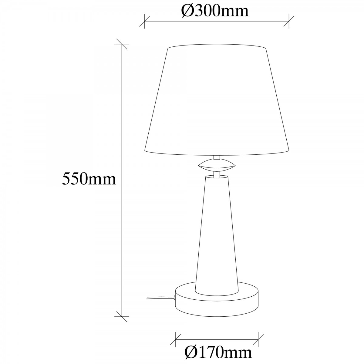 Opviq Stolní lampa Pardo bílá