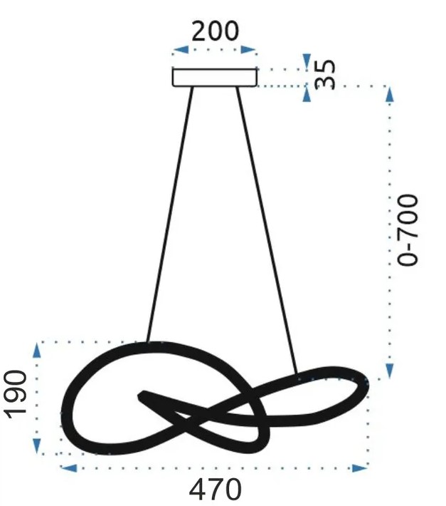 TooLight Stropní svítidlo APP818-CP zlaté