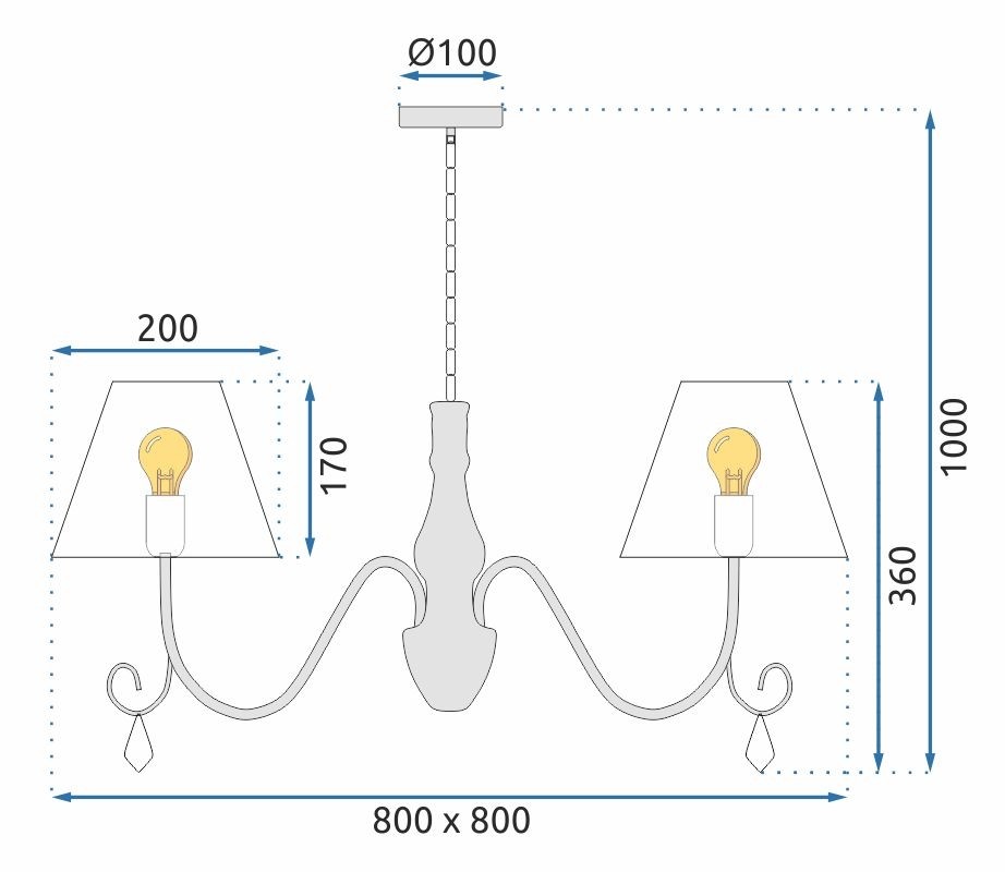 TooLight Stropní svítidlo APP991-4CP šedé