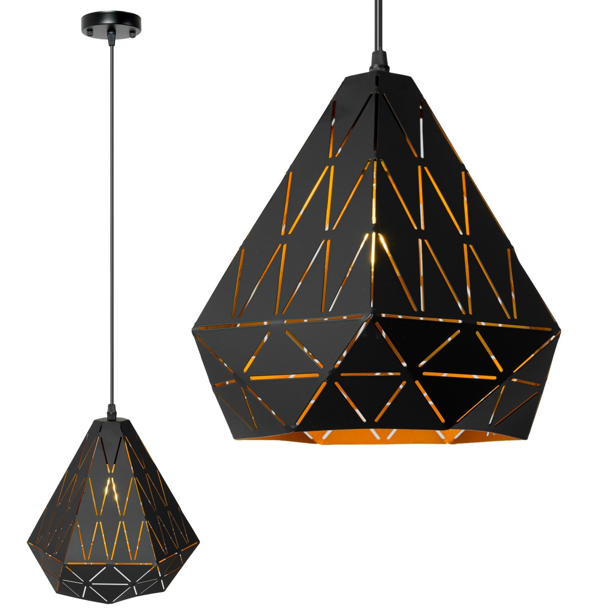 Stropní svítidlo TooLight LOFT GEOMETRIC černá