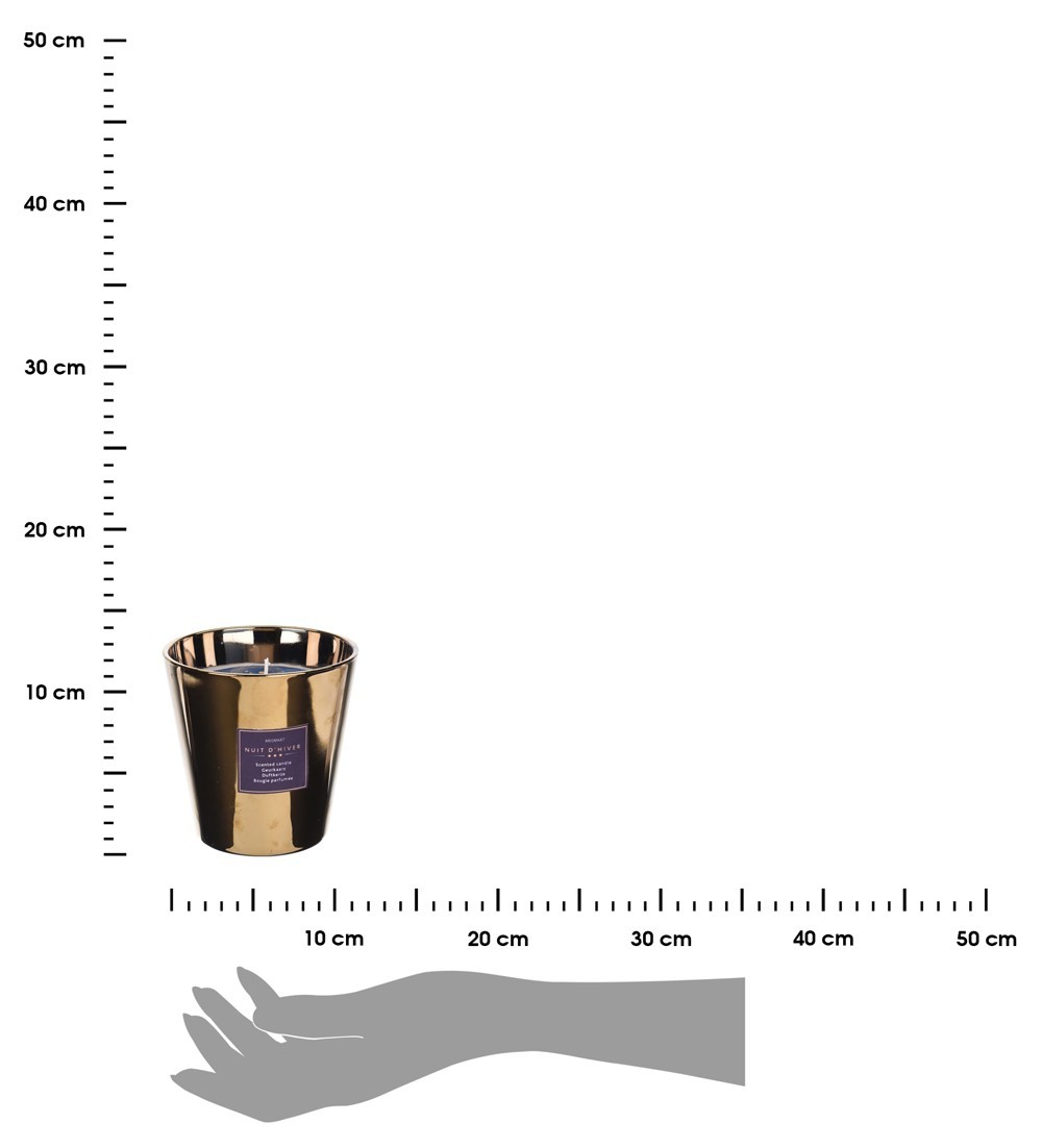 DekorStyle Vonná svíčka ve zlatém skle 11 cm