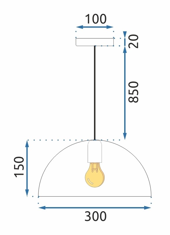 TooLight Závěsná lampa La Belle XXXVII bílá/mramor