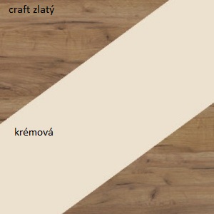 ArtCross Komoda NOTTI | 03 Barva: craft zlatý / krémová / craft zlatý