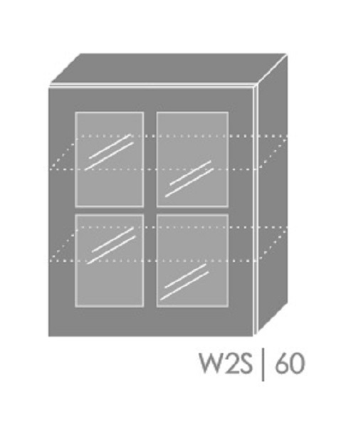 ArtExt Kuchyňská skříňka horní, W2S / 60 Forli Barva korpusu: Dub artisan