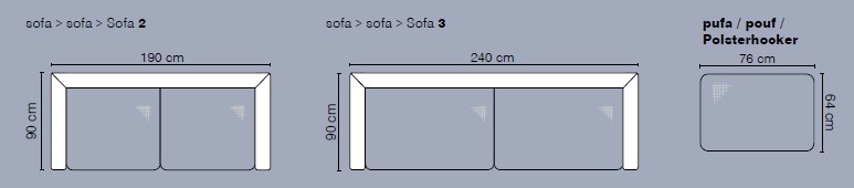 Stagra Sedací souprava Wenecja 3 + 2 Provedení: 3-sed