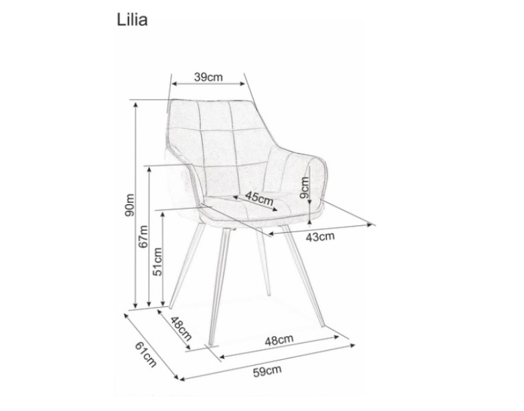 Signal Židle LILIA VELVET Barva: Bluvel 86 / granátová modrá