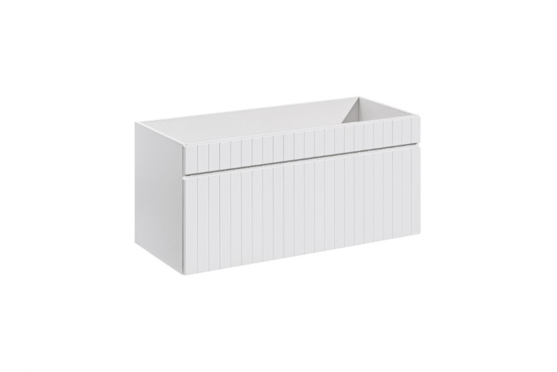 ArtCom Koupelnová skříňka s umyvadlem a deskou ICONIC White DU100/1 | 100 cm