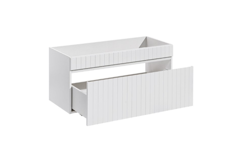 ArtCom Koupelnová skříňka s umyvadlem a deskou ICONIC White DU100/1 | 100 cm