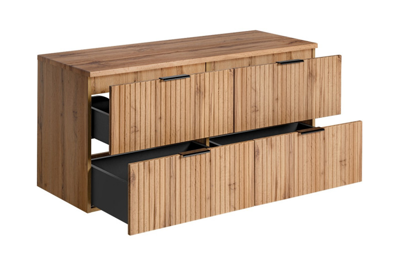 ArtCom Koupelnová skříňka s deskou ADEL Oak D120/1 | 120 cm