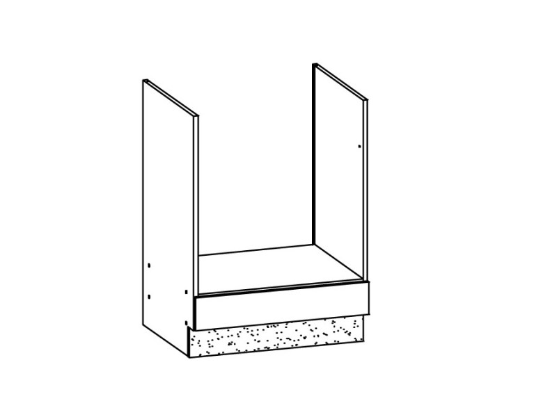 RUTHIN, skříňka na vestavnou troubu D60P, buk