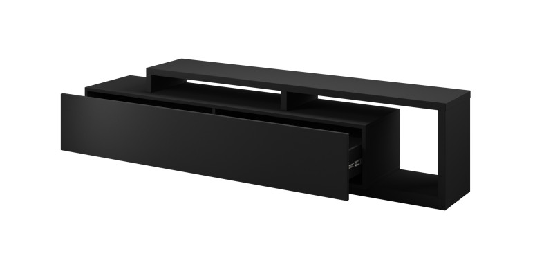 KAGOSHI televizní stolek, černý supermat