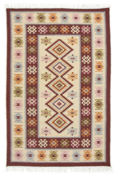 Obojstranný koberec / behúň Kilim bordový 2