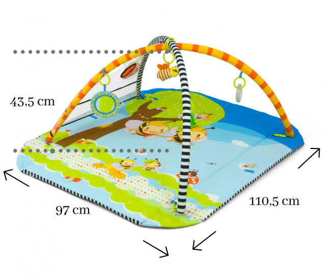 Hrací podložka pro děti Lolly Bees 5v1