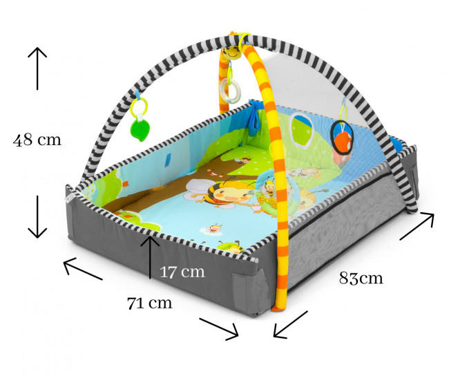 Hrací podložka pro děti Lolly Bees 5v1