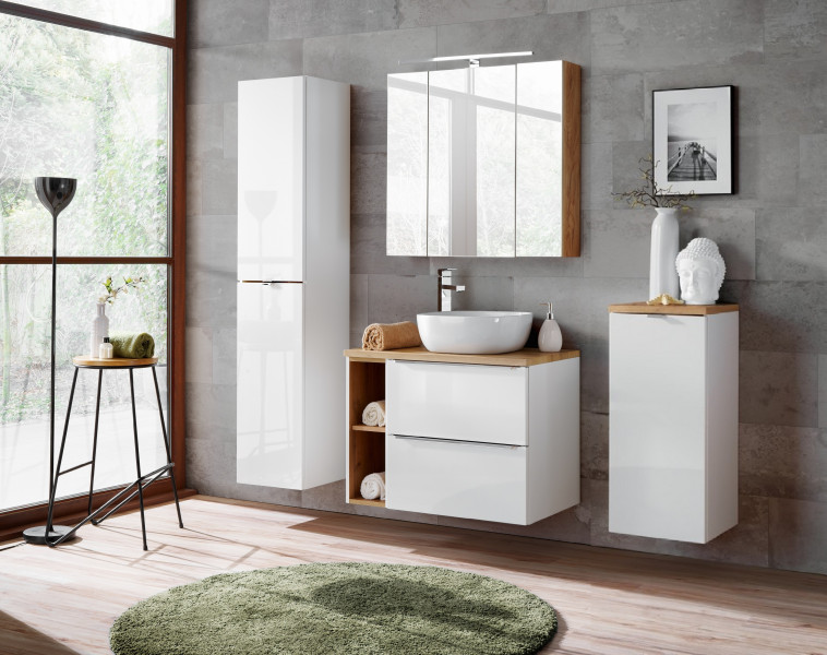 ArtCom Závěsná skříňka do koupelny CAPRI White 830