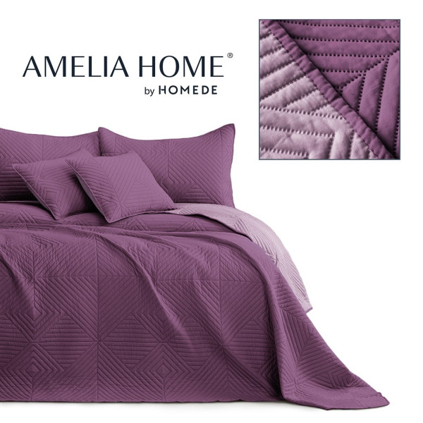 Přehoz na postel AmeliaHome SOFTA fialový, velikost 200x220