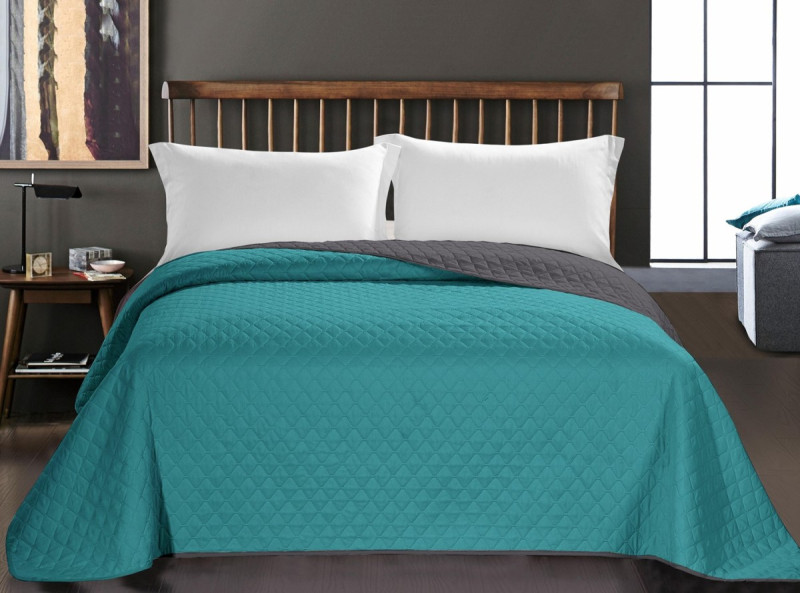 Přehoz na postel DecoKing AXEL zelený, velikost 260x280