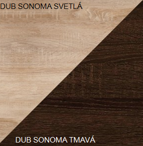 ArtCross Konferenční stolek BETA Barva: Dub sonoma světlá / dub sonoma tmavá