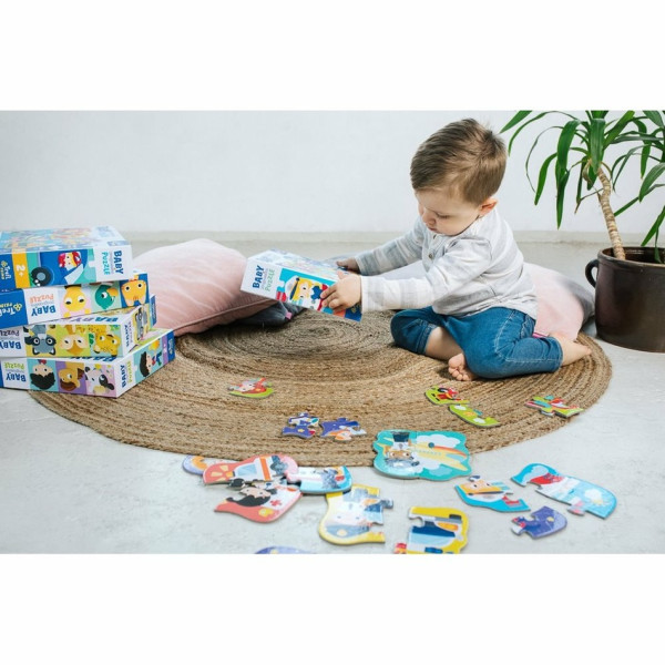 Trefl Baby puzzle Povolání a vozidla, 6v1 (2-6 dílků)