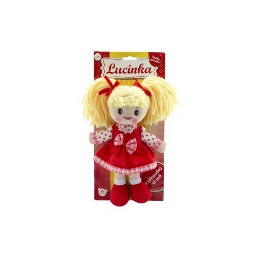 Teddies Panenka Lucinka hadrová plyš 30 cm česky zpívající na kartě