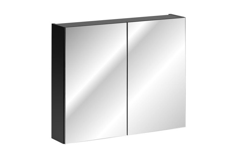 ArtCom Zrcadlová skříňka SANTA FE Black 84-80 | 80 cm