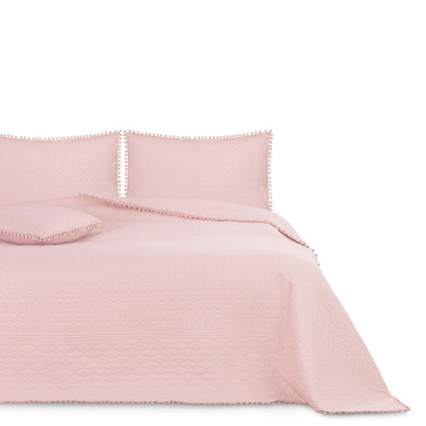 Přehoz na postel AmeliaHome Meadore III pudrově růžový, velikost 220x240
