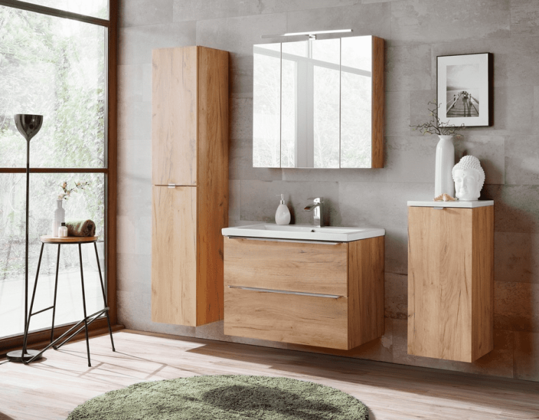 ArtCom Závěsná skříňka do koupelny CAPRI Oak 811