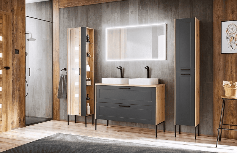 ArtCom Skříňka pod umyvadlo MADERA Grey 854 | 120 cm