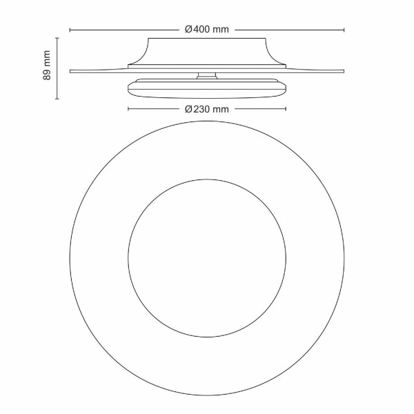 Philips 8720169195219 stropní LED svítidlo Garnet, bílá, 1x 30 W 3400lm 4000K IP20