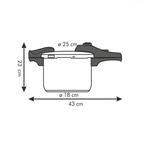 TESCOMA tlakový hrnec BIO EXCLUSIVE+ 6.0 l