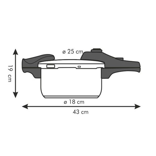 TESCOMA tlakový hrnec BIO EXCLUSIVE+ 4.0 l