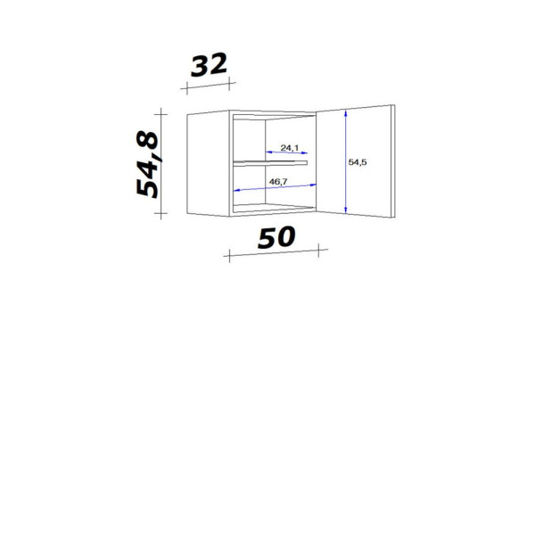 Kuchyňská horní skříňka RIVA H50 50cm