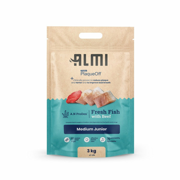 ALMI Medium Junior, Granule s mořskou řasou 3 kg